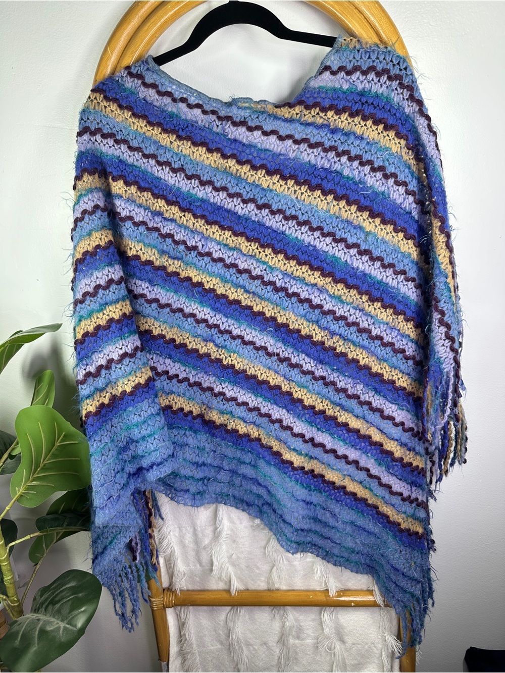 Missoni Purple Drapey Poncho